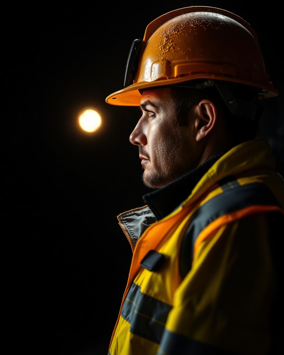 TerraCore mining engineer at underground shift change